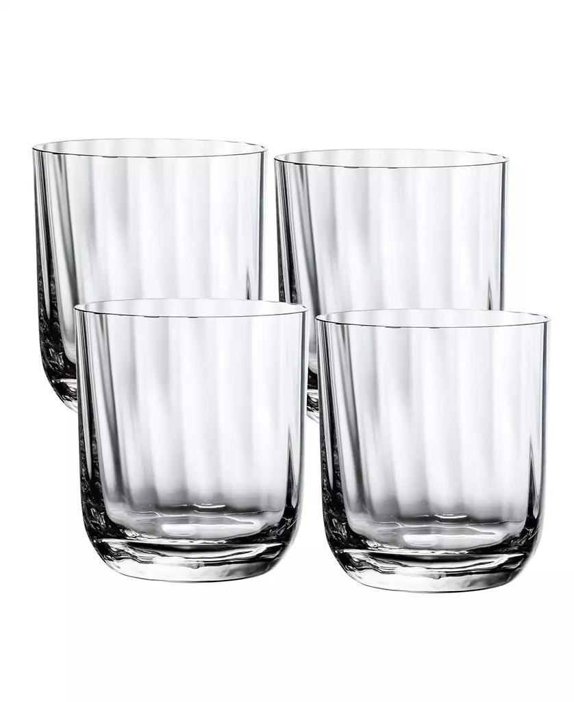 Villeroy & Boch Rose Garden Double Old Fashioned Glass, Set of 4