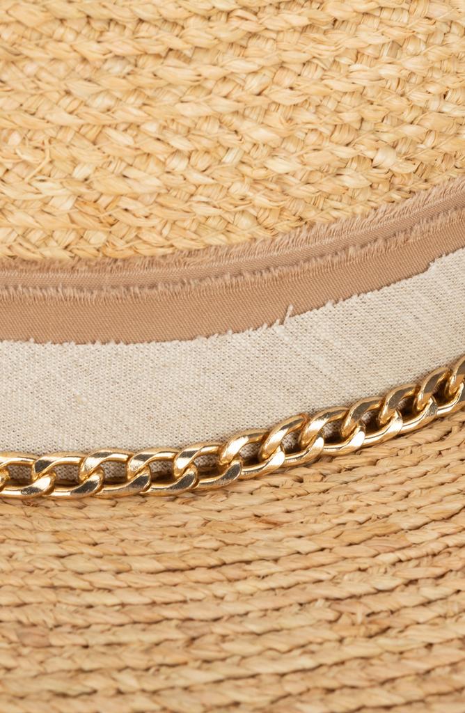 San Diego Hat Chain Trim Panama Hat