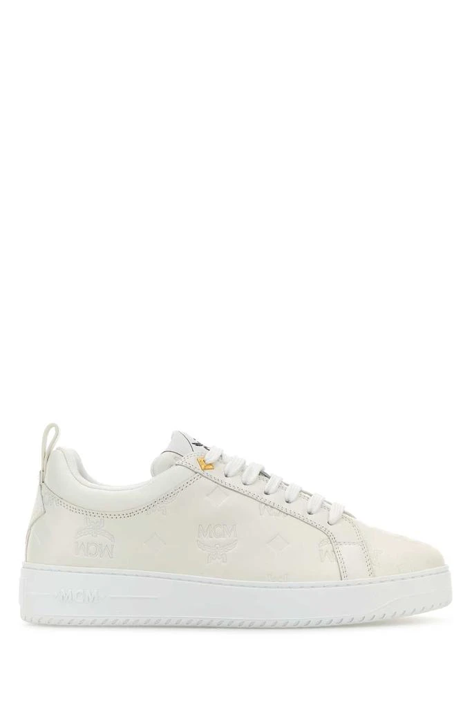 MCM White Leather New Terrain Sneakers 1