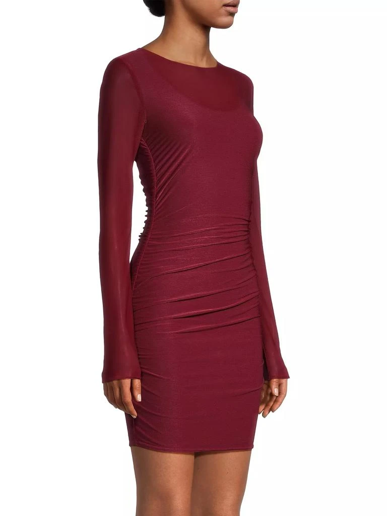 Jason Wu Sheer Jersey Long-Sleeve Minidress 4