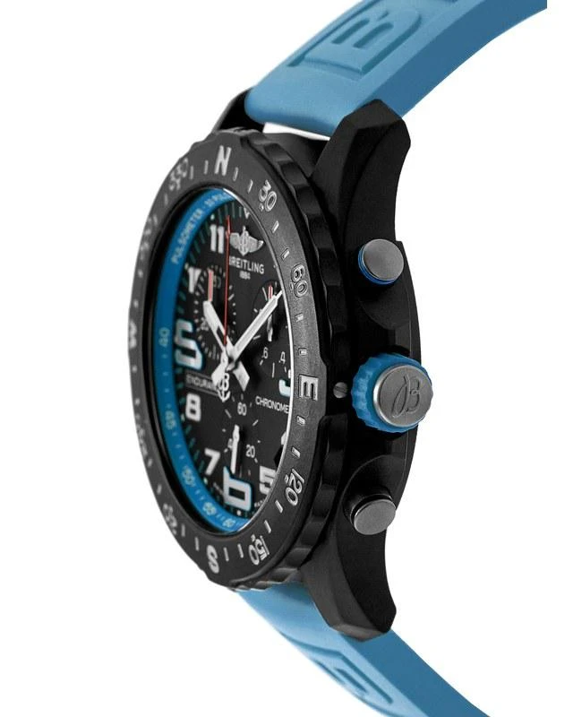 BREITLING Breitling Endurance Pro 44 Quartz Chronograph Black Dial Blue Rubber Strap Men's Watch X82310281B1S1 2