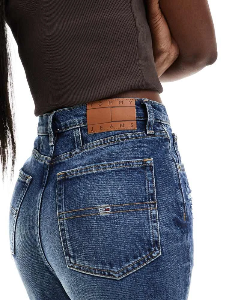 Tommy Jeans Tommy Jeans mom ripped jeans in dark wash 2
