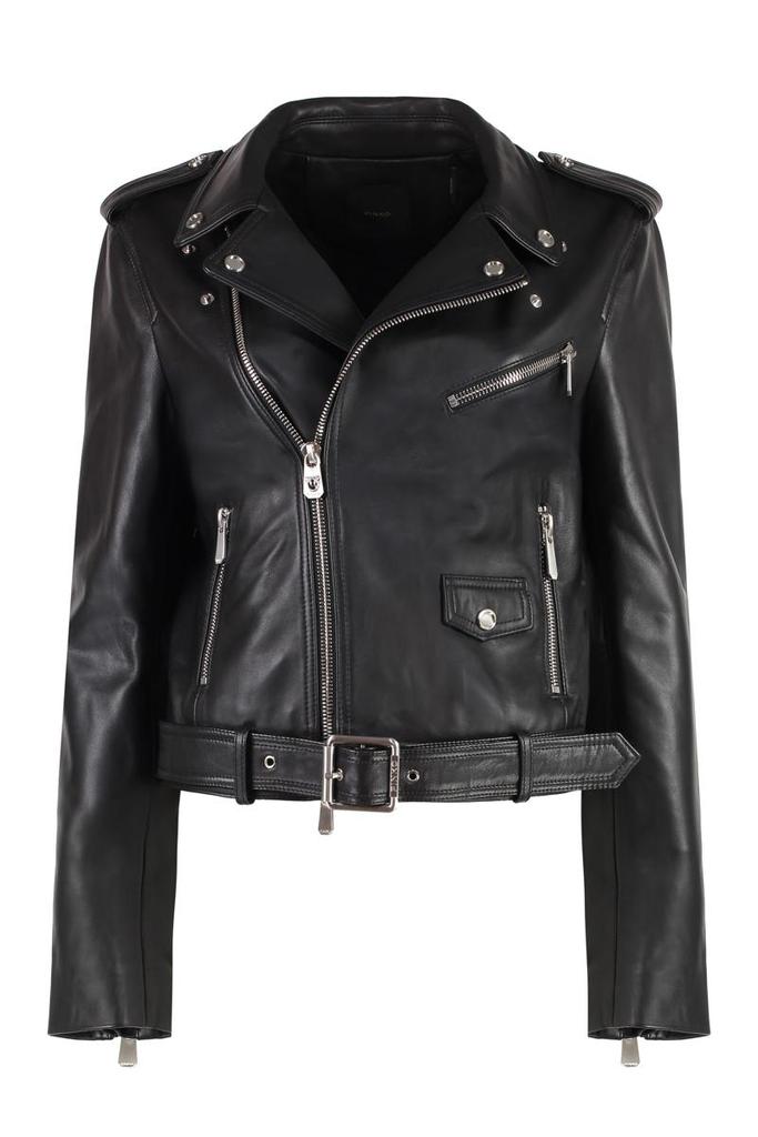 Prada Leather Biker Jacket - Jackets - BeyondStyle
