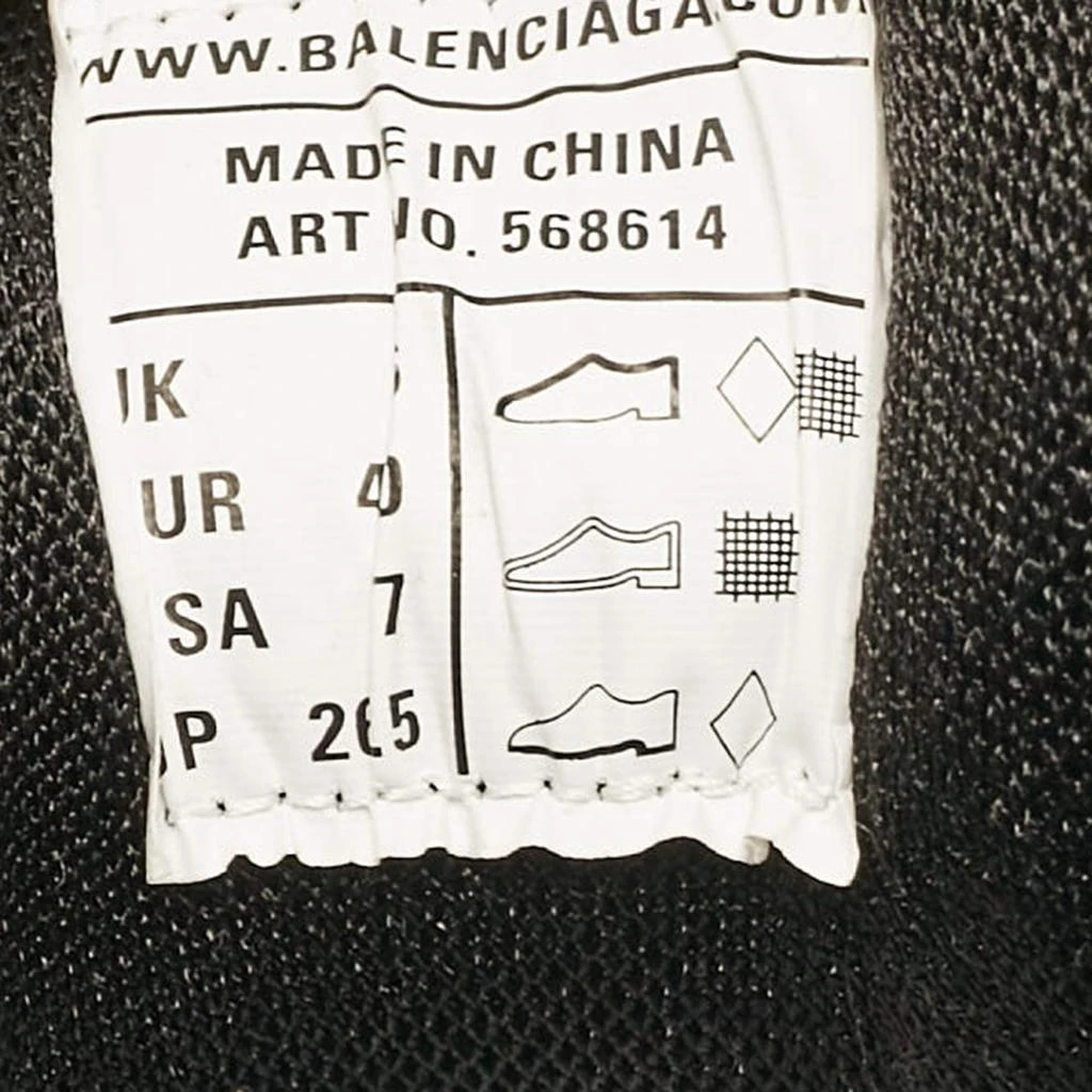 Balenciaga Balenciaga Green/Black Faux Leather and Mesh Track Sneakers Size 40 8