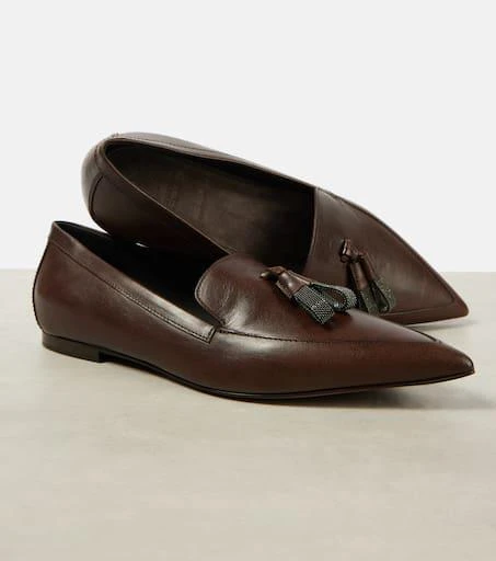 Brunello Cucinelli Monili leather loafers 6