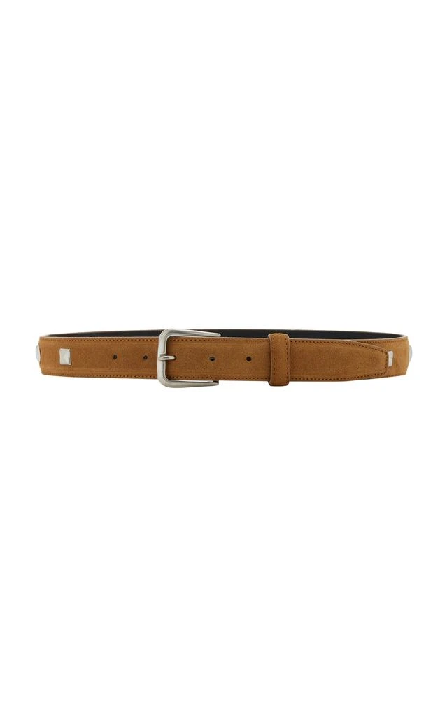 BEN-AMUN Ben-Amun - Exclusive Studded Suede Belt - Brown - S - Moda Operandi 1
