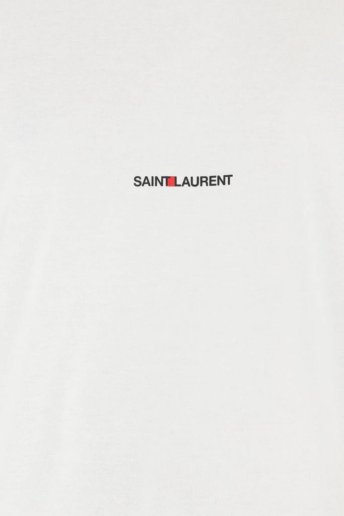 Yves Saint Laurent Saint Laurent Logo Printed Crewneck T-Shirt 6