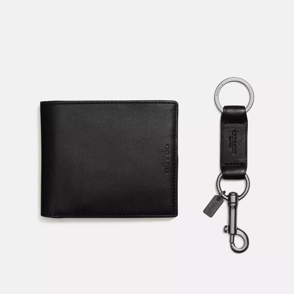 Coach men's wallet 3-in-1 sold wallet boxed gift