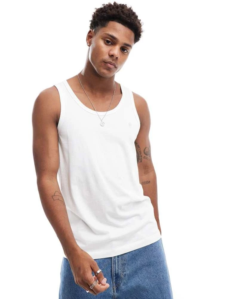 French Connection Mens French Connection vest in white 2