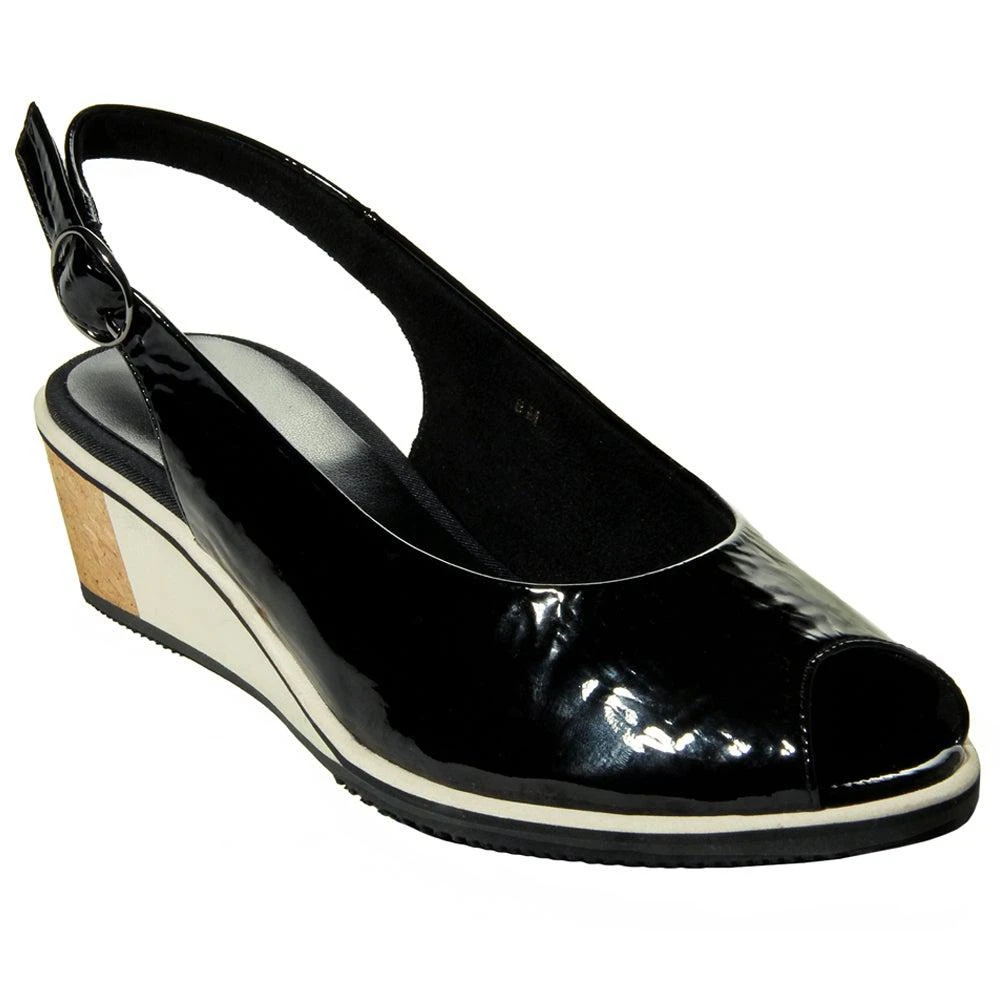Vaneli Baise Peep Toe Sling Back Wedges 2