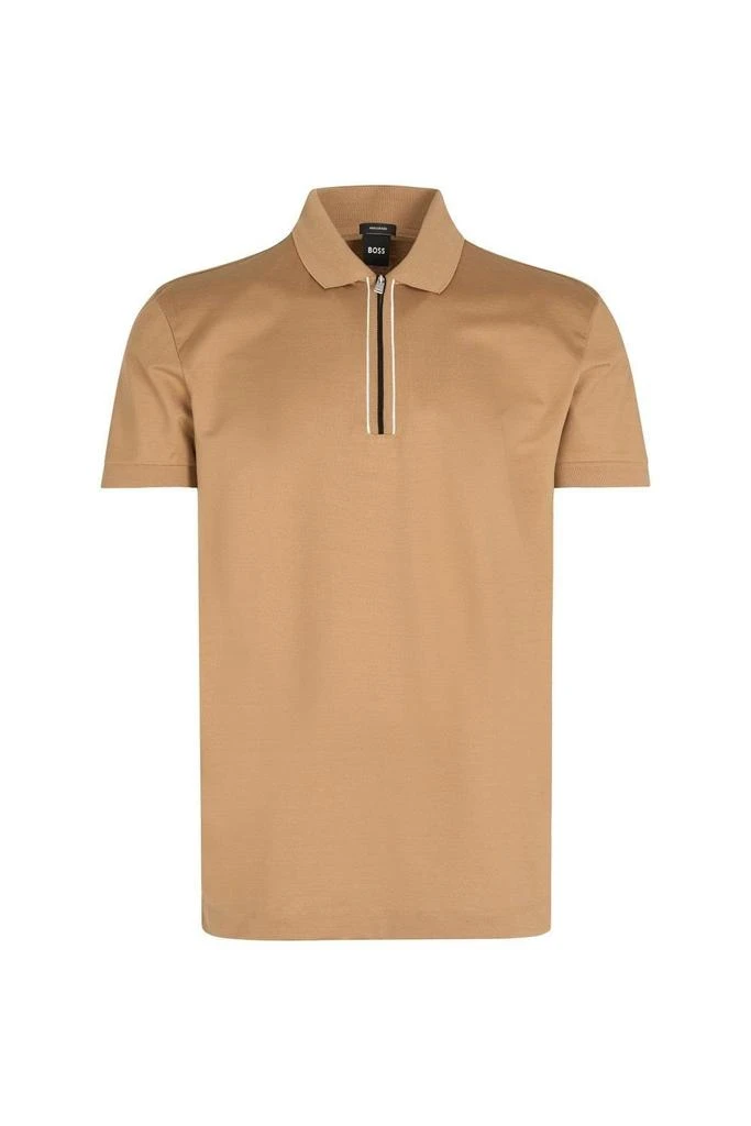 Hugo Boss Boss Hugo Boss Zip Detailed Short-Sleeved Polo Shirt 1