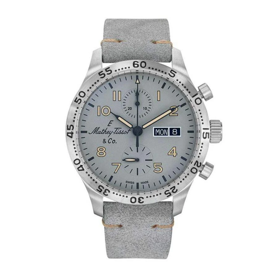 Mathey-Tissot Type 21 Chrono Auto Chronograph Automatic Grey Dial Men's Watch H1821CHTLG 1