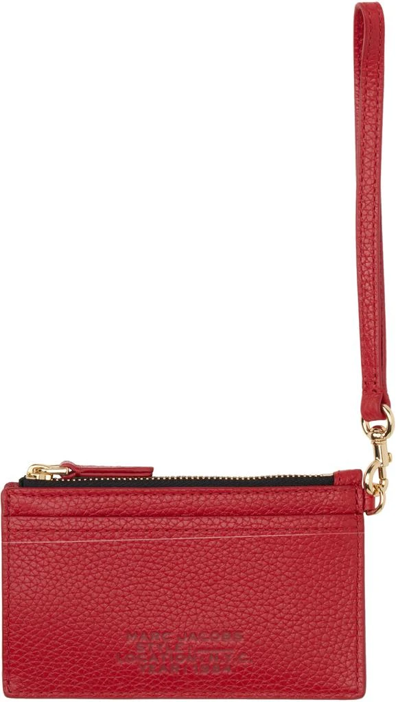 Marc Jacobs Red 'The Leather Top Zip Wristlet' Wallet 1