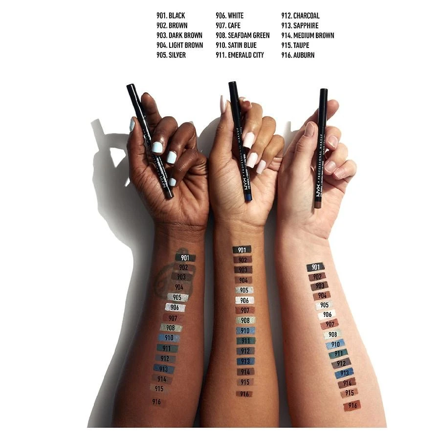 NYX Professional Makeup Slim Eye Pencil Long-Lasting Eyeliner 3