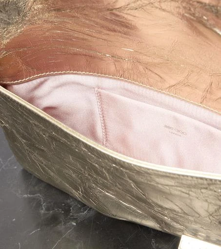 Jimmy Choo Zandra metallic leather clutch 3