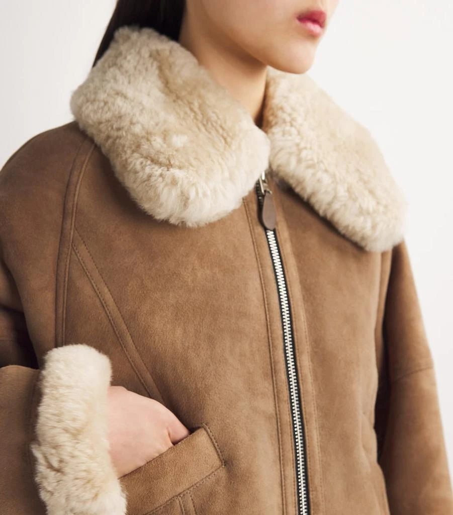 Shoreditch Ski Club Shearling Opal Jacket 6