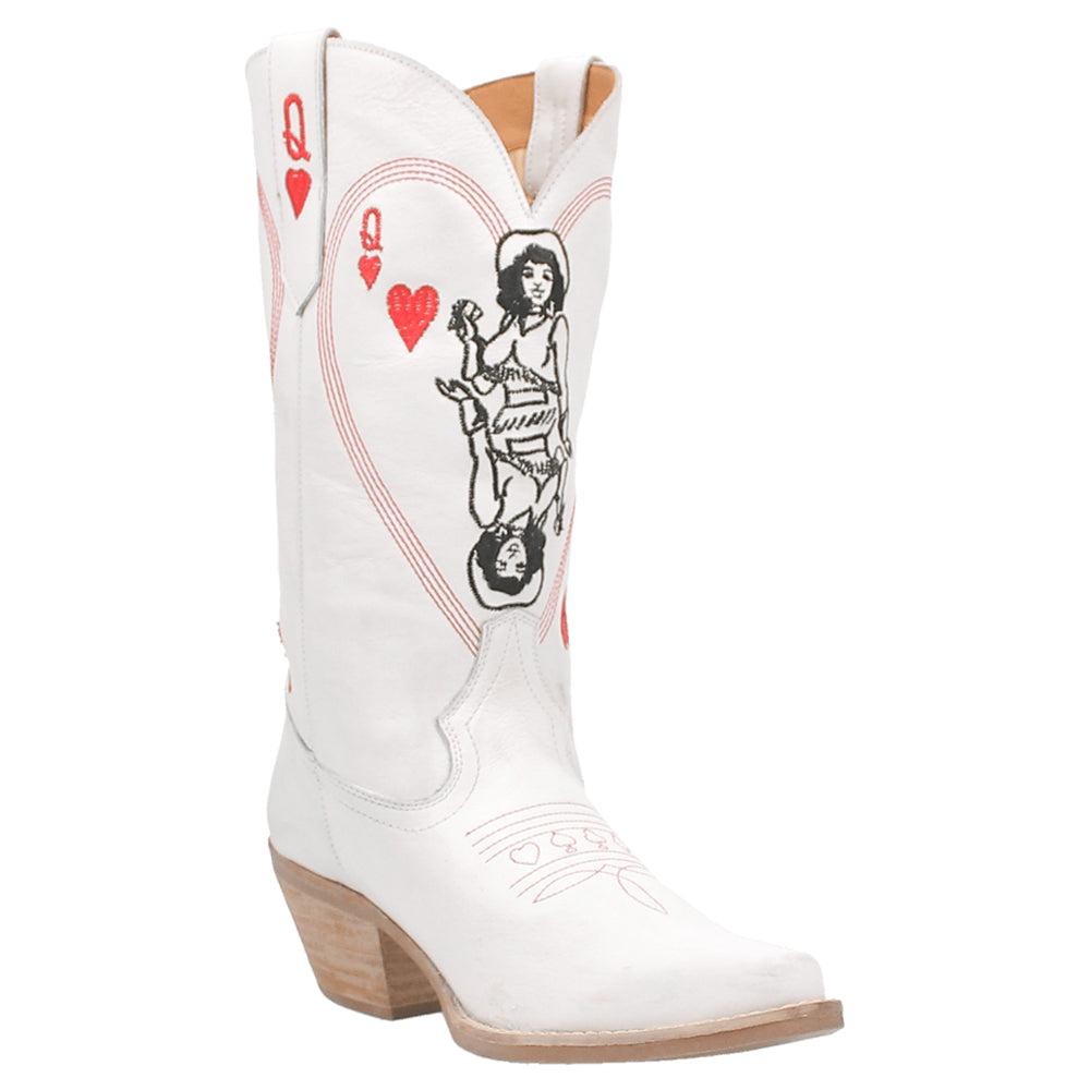 Dingo Queen A Hearts Round Toe Cowboy Boots