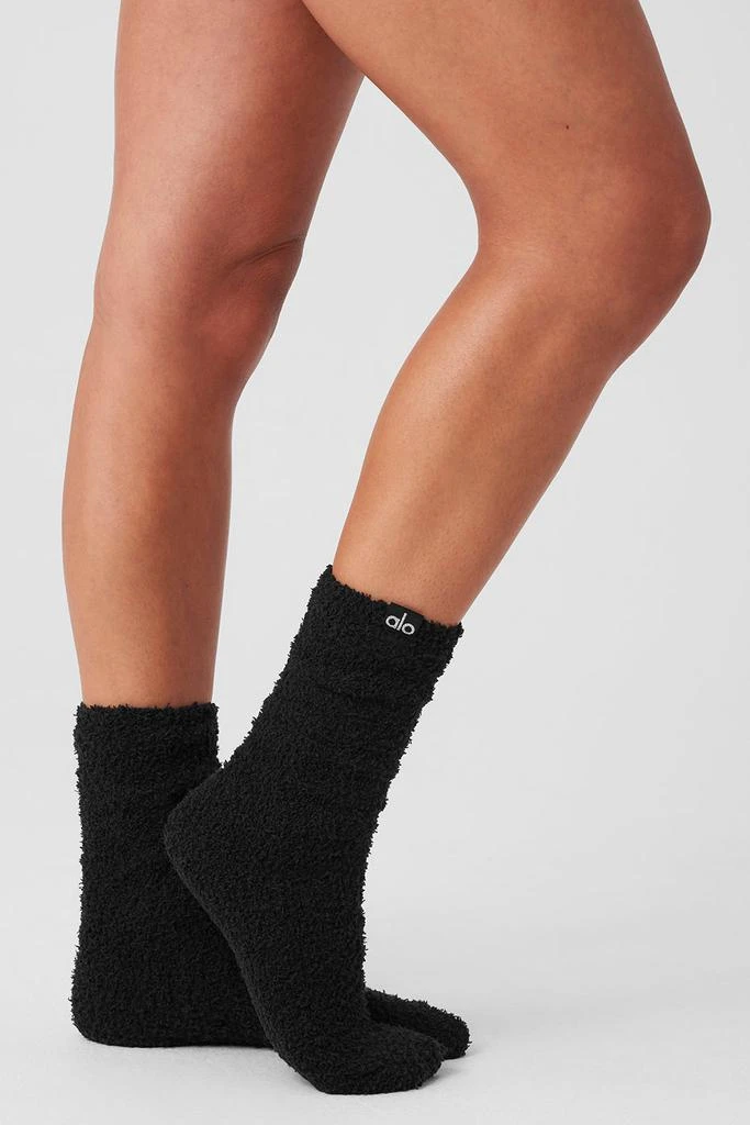 Alo Women's Plush Lush Sock - Black 3