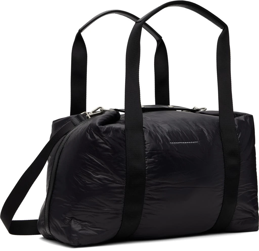 MM6 Black Crunched Weekend Duffle Bag 3
