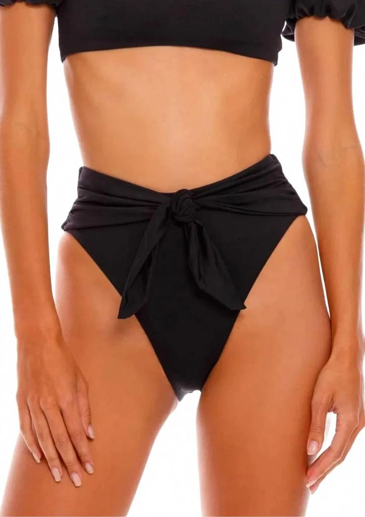 Agua Bendita Isabella Swimsuit Bikini Bottom In Black 1