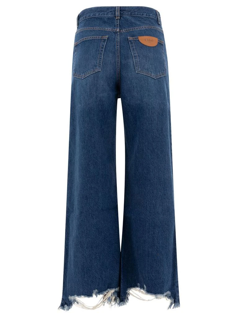 Chloé Chloé Logo Patch Wide-Leg Jeans 2