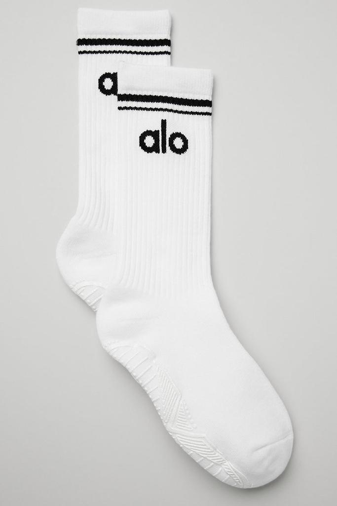 関税送料込[Alo Yoga] Women's Pulse Grip ソックス Women's Pulse Grip Sock - Black | Alo Yoga