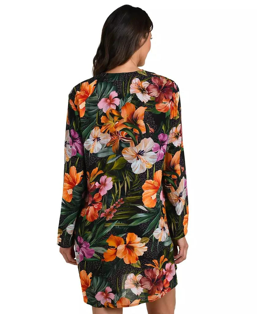 La Blanca Women's Tropical Hideaway Lace Front Cover Up 3