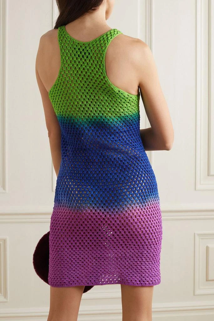 AGR Dégradé crocheted cotton mini dress 3