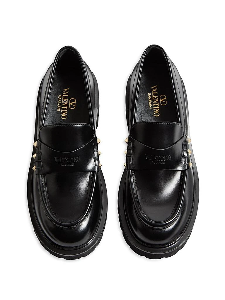 Valentino Rockstud Calfskin Loafers 3