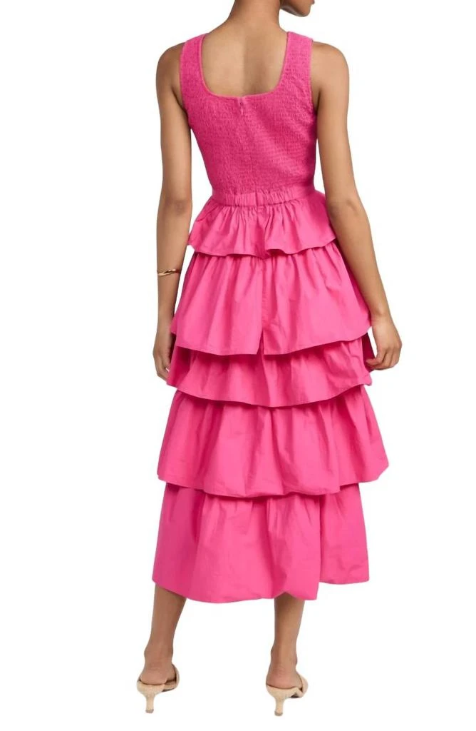 Rhode Nia Dress In Hot Pink 2