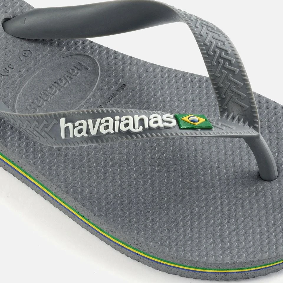 Havaianas HAVAIANAS MEN'S BRASIL LOGO-EMBOSSED RUBBER FLIP FLOPS 4