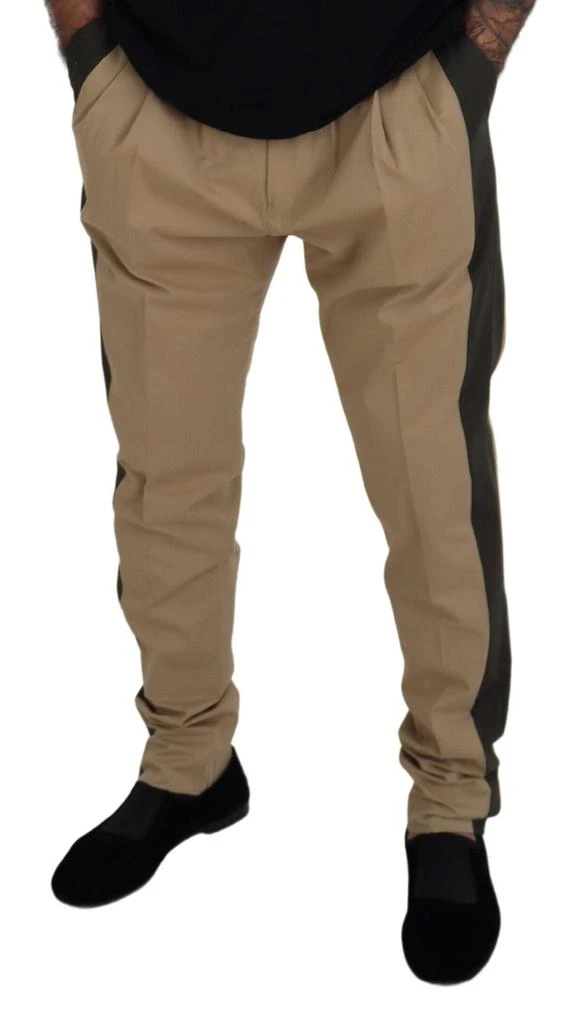 Dolce & Gabbana Dolce & Gabbana Brown Black Cotton Chino  Pants 4