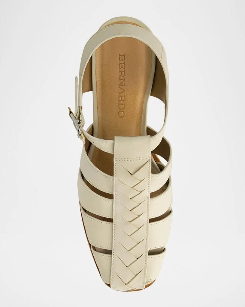 Bernardo Belmont Leather Heeled Fisherman Sandals 3