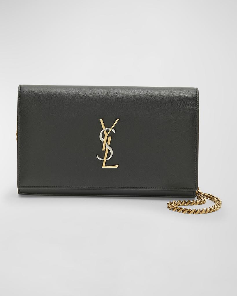 Yves Saint Laurent Cassandra YSL Wallet on Chain in Smooth