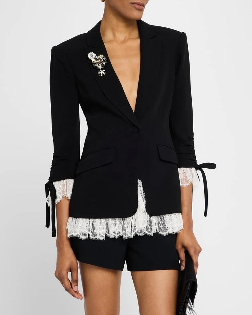 Cinq a Sept Roxie Blazer w/ Lace 4