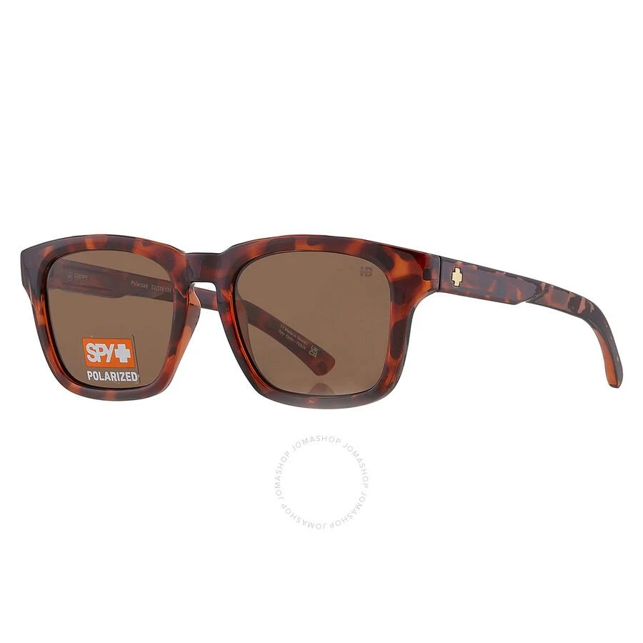 Spy SAXONY Happy Boost Bronze Polarized Square Unisex Sunglasses 6700000000222 2