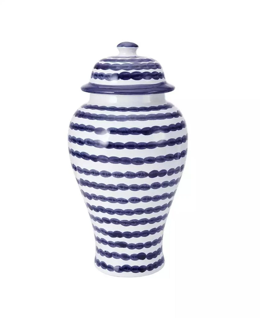 Mikasa Stripe Ceramic Canister with Lid 1