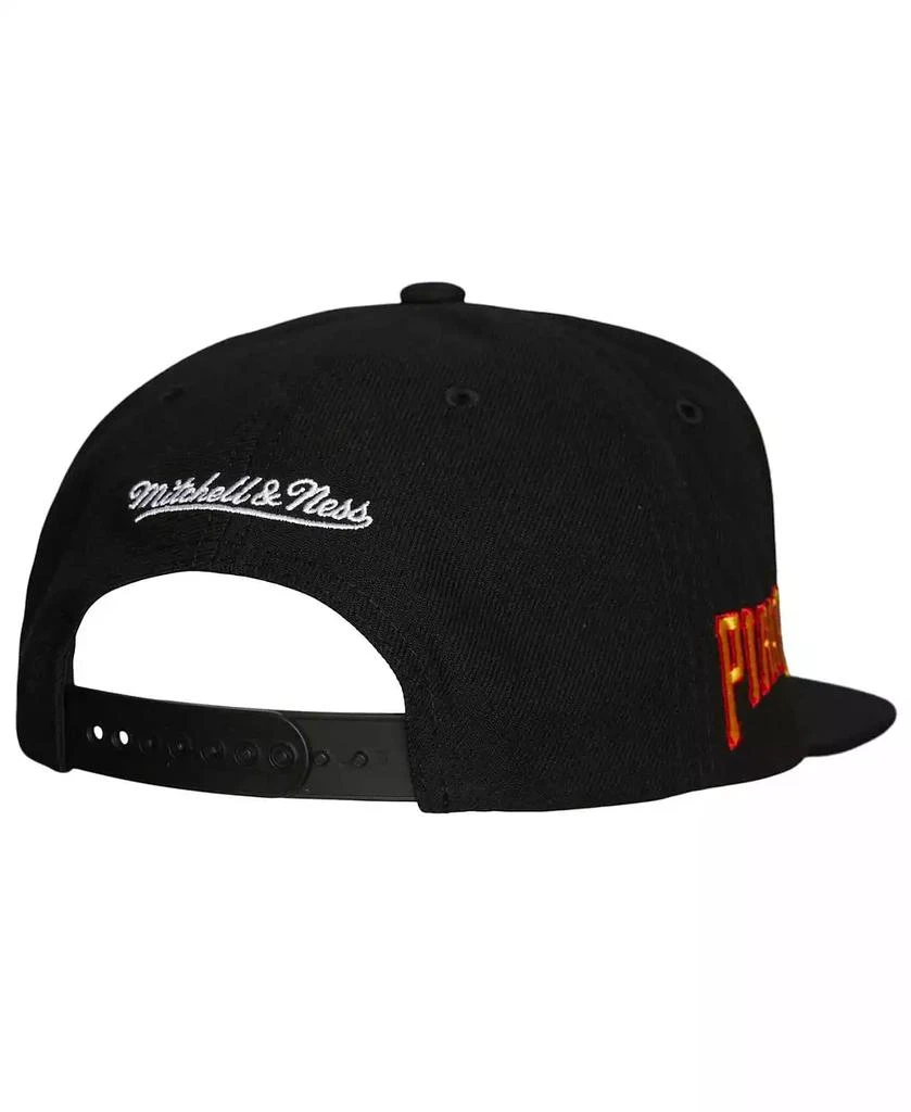 Mitchell & Ness Men's Black Pittsburgh Pirates Cooperstown Collection Evergreen Snapback Hat 2