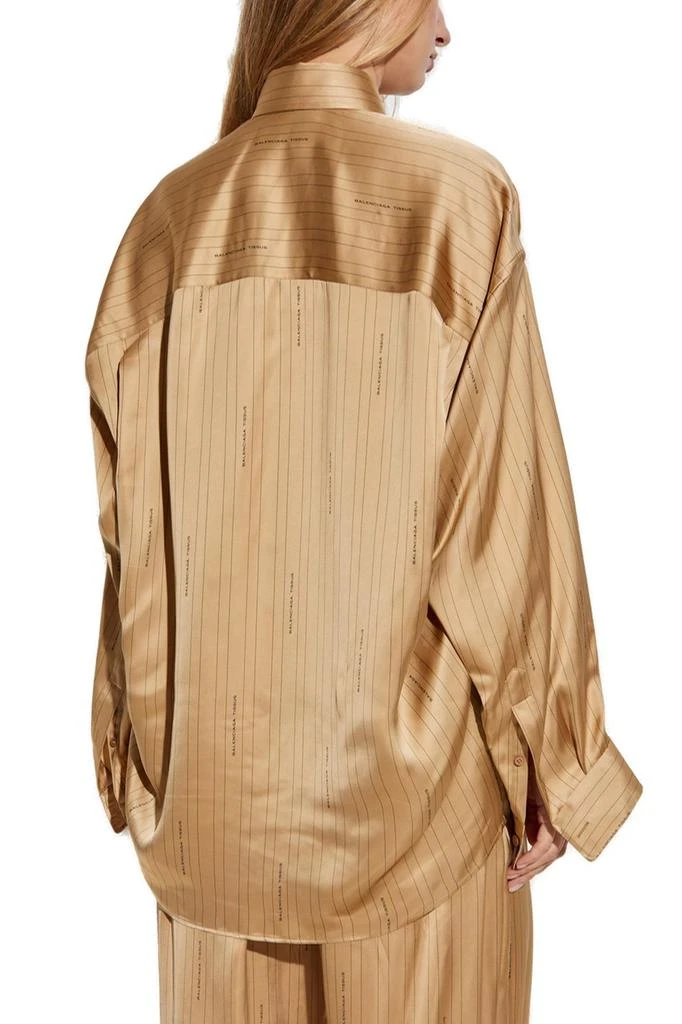 Balenciaga Balenciaga Logo Detailed Long-Sleeve Shirt 3