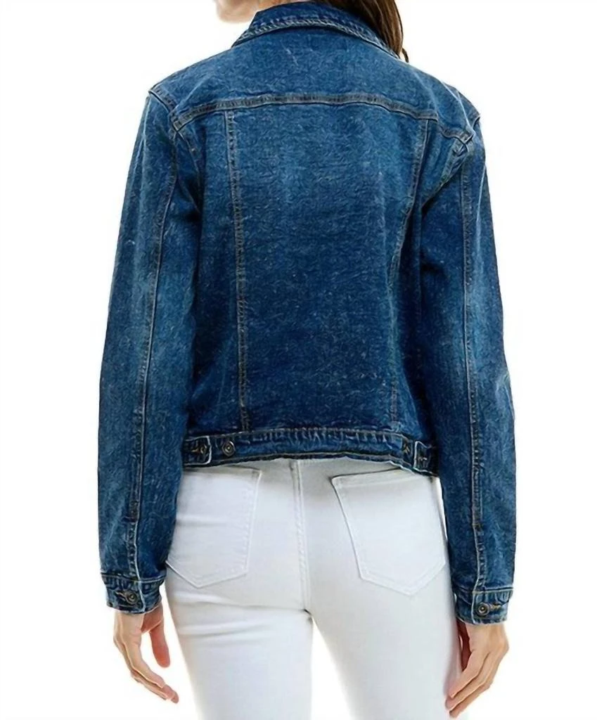Blue Age Mckenzie Jacket In Dark Wash 2