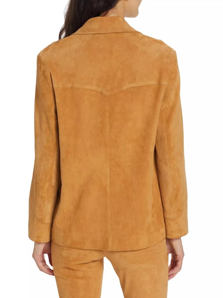 Rosetta Getty Suede Shirt Jacket 5