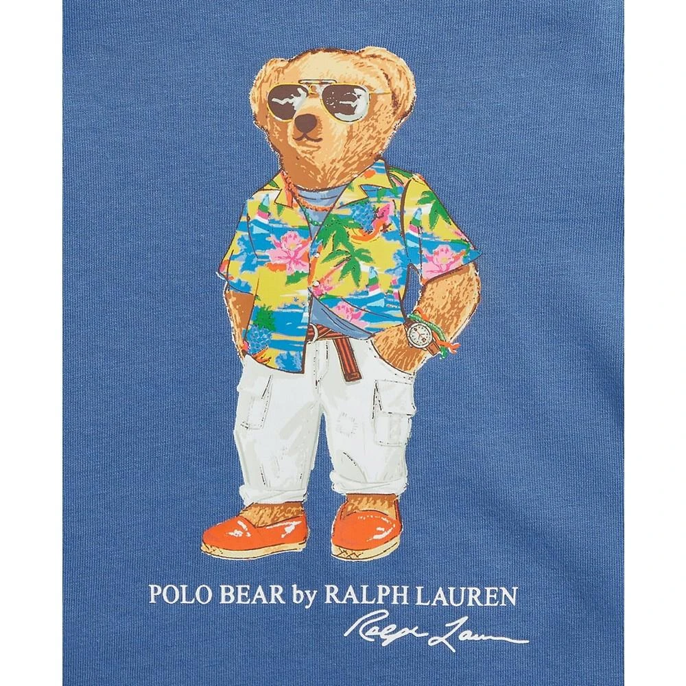 Polo Ralph Lauren Toddler and Little Boys Polo Bear Color-Blocked Cotton T-shirt 4