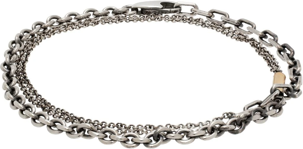 Title of Work Silver & Gold Multi Wrap Bracelet 1