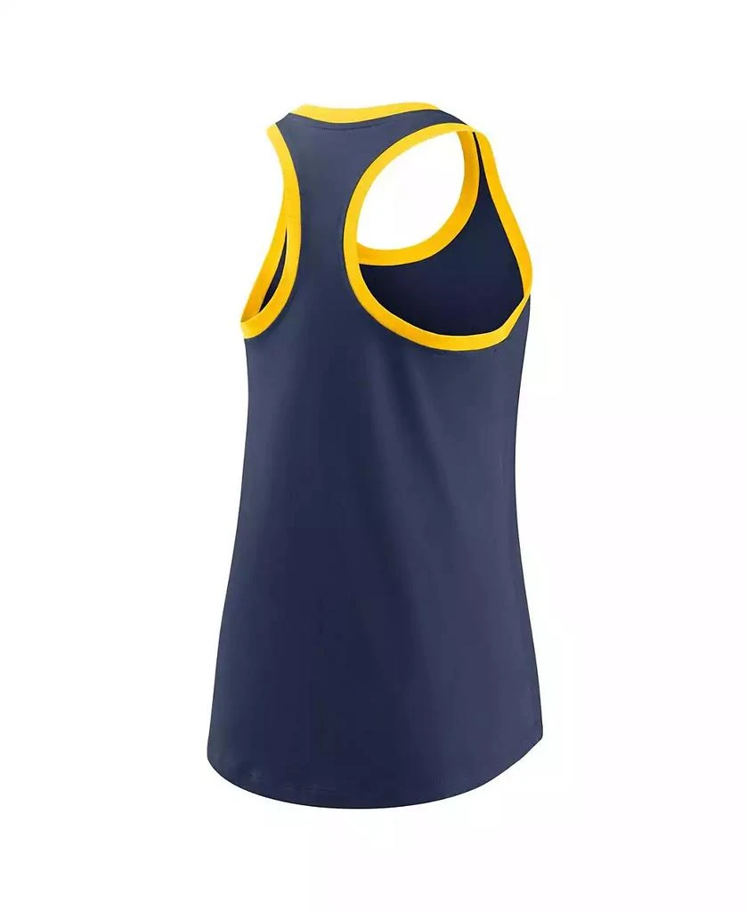 NIKE Women's Navy Milwaukee Brewers Tech Tank Top 3