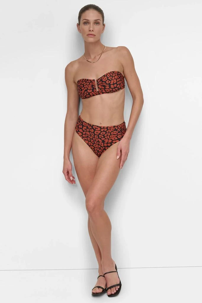 DKNY U-WIRE BANDEAU SHIRRED BIKINI 7