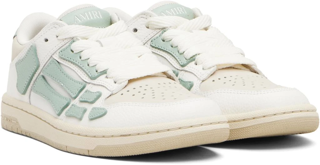 AMIRI White 
Green Skel Top Low Sneakers 4