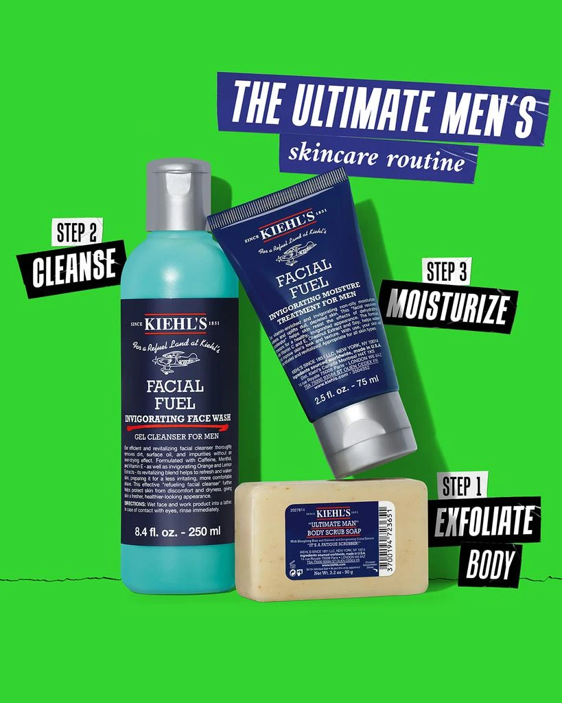 Kiehl's Men's Fresh Start Skincare Essential Gift Set 5