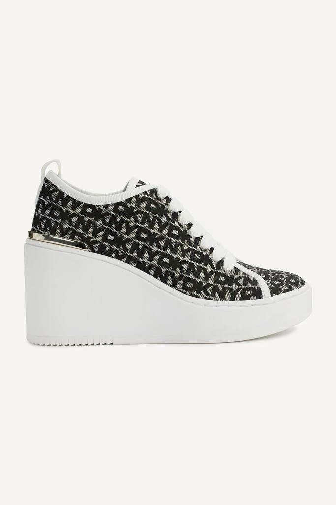 DKNY BYLA LACE UP WEDGE SNEAKER 1