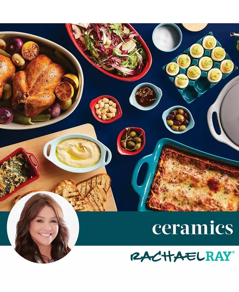 Rachael Ray 3-Pc. Ceramic Casserole Bakers Set 9