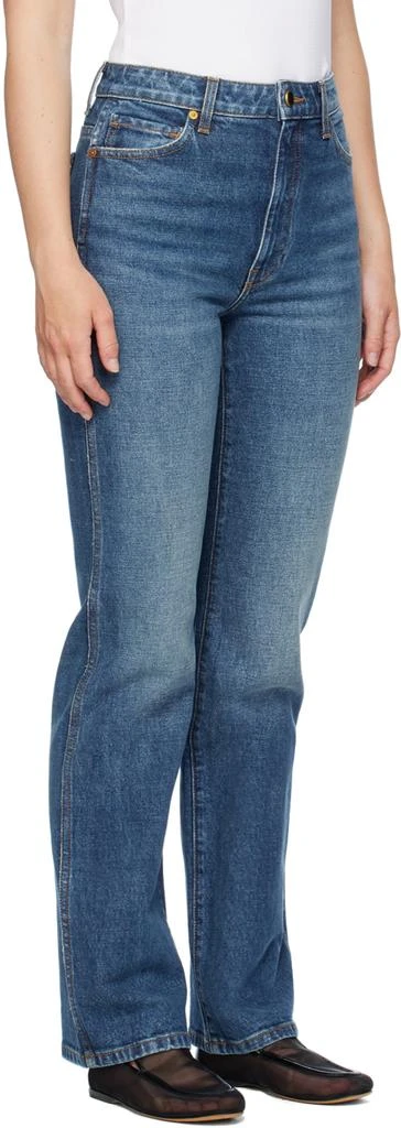 Khaite Blue 'The Danielle' Stretch Jeans 4